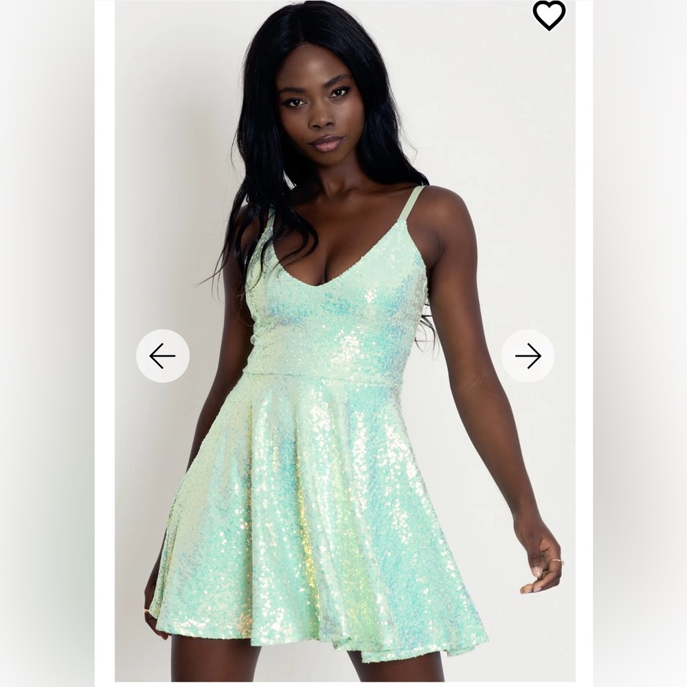 Sparkle Sequin Mini Strappy Dress
